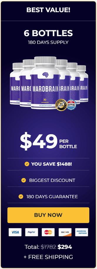 Order MaroBrain 6 Bottles